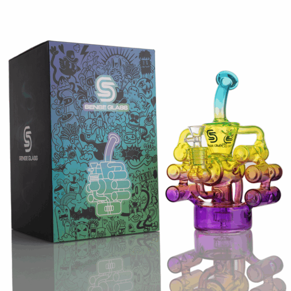 Rainbow Glass Bong - Image 24