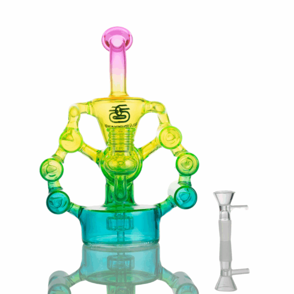 Rainbow Glass Bong - Image 27