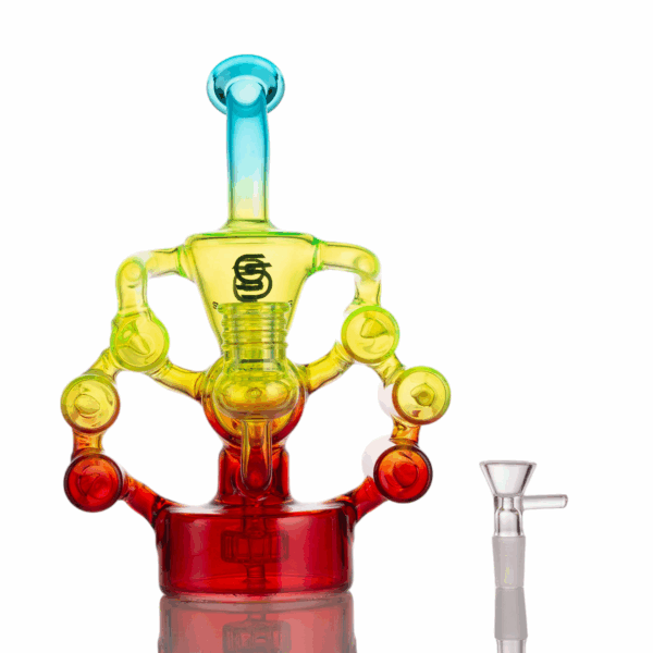 Rainbow Glass Bong - Image 11