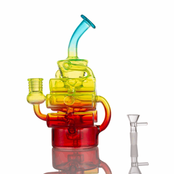 Rainbow Glass Bong - Image 12