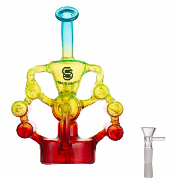 Rainbow Glass Bong - Image 13