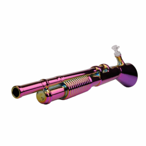 Plated Shotgun Glass Bong