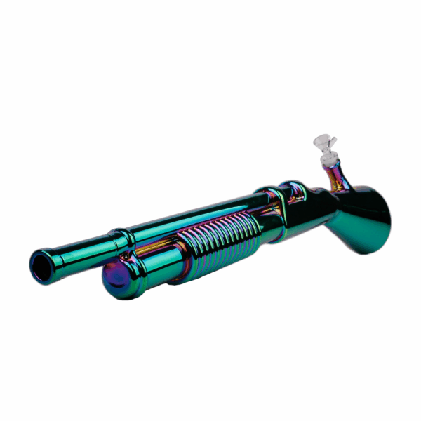 Plated Shotgun Glass Bong - Image 4