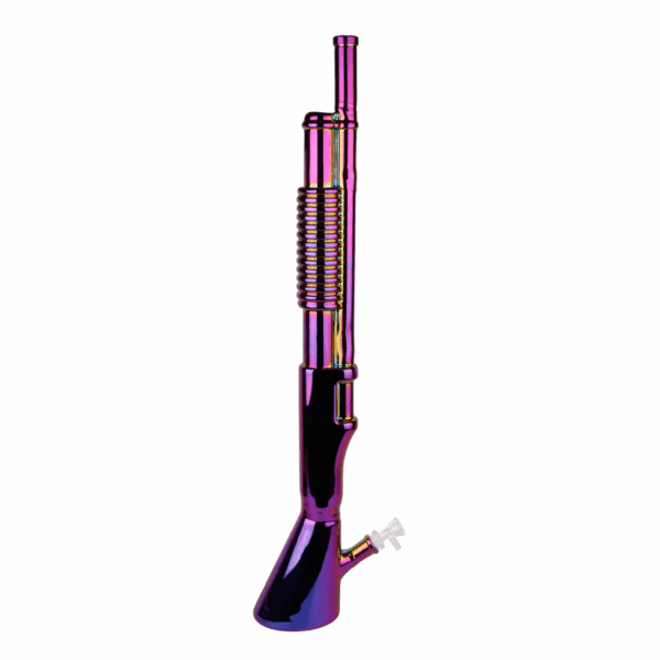Plated Shotgun Glass Bong - Image 12