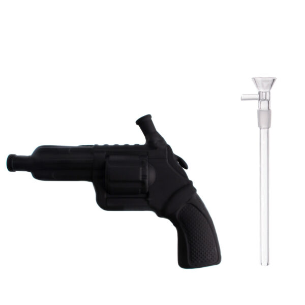 Frosted Glass Revolver Bong